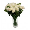 Flores a Domicilio - Florero con 18 Rosas Blancas Ecuatorianas
