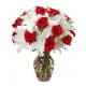 Florero con Rosas y Lilium - Flores Dia de la Madre