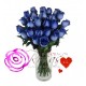 Florero 25 Rosas Azules a Domicilio