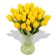 Florero 30 Tulipanes Amarillos a Domicilio