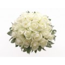Ramo 25 Rosas Blancas Ecuatorianas flores a Domicilio